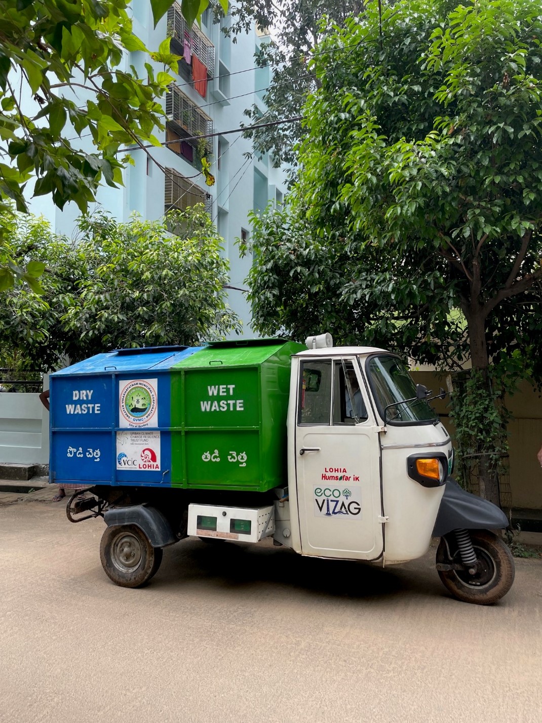 camion de tri.jpg Camion de tri des déchets en Inde