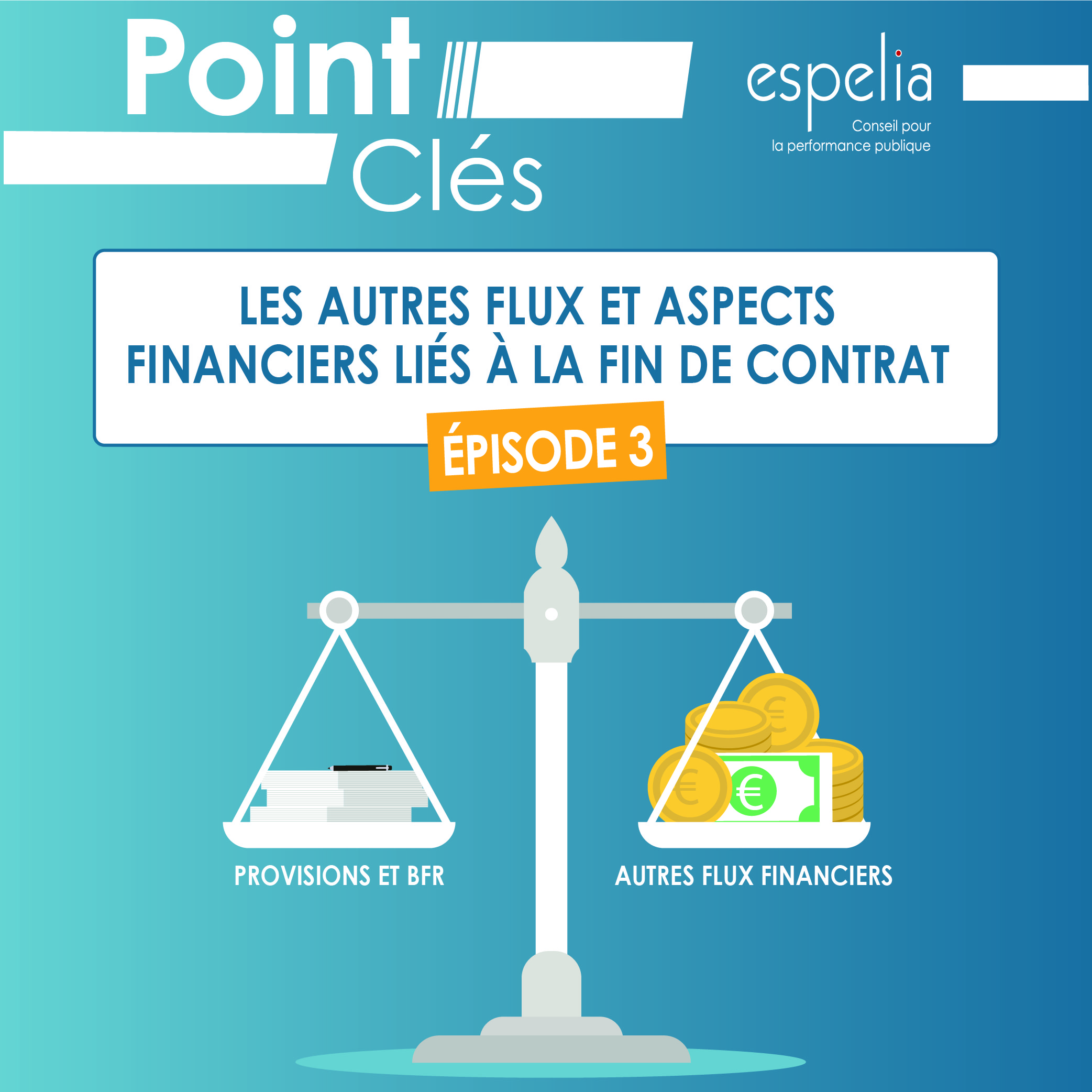 Viseul qui représente : Les autres flux et aspects financiers liés à la fin de contrat