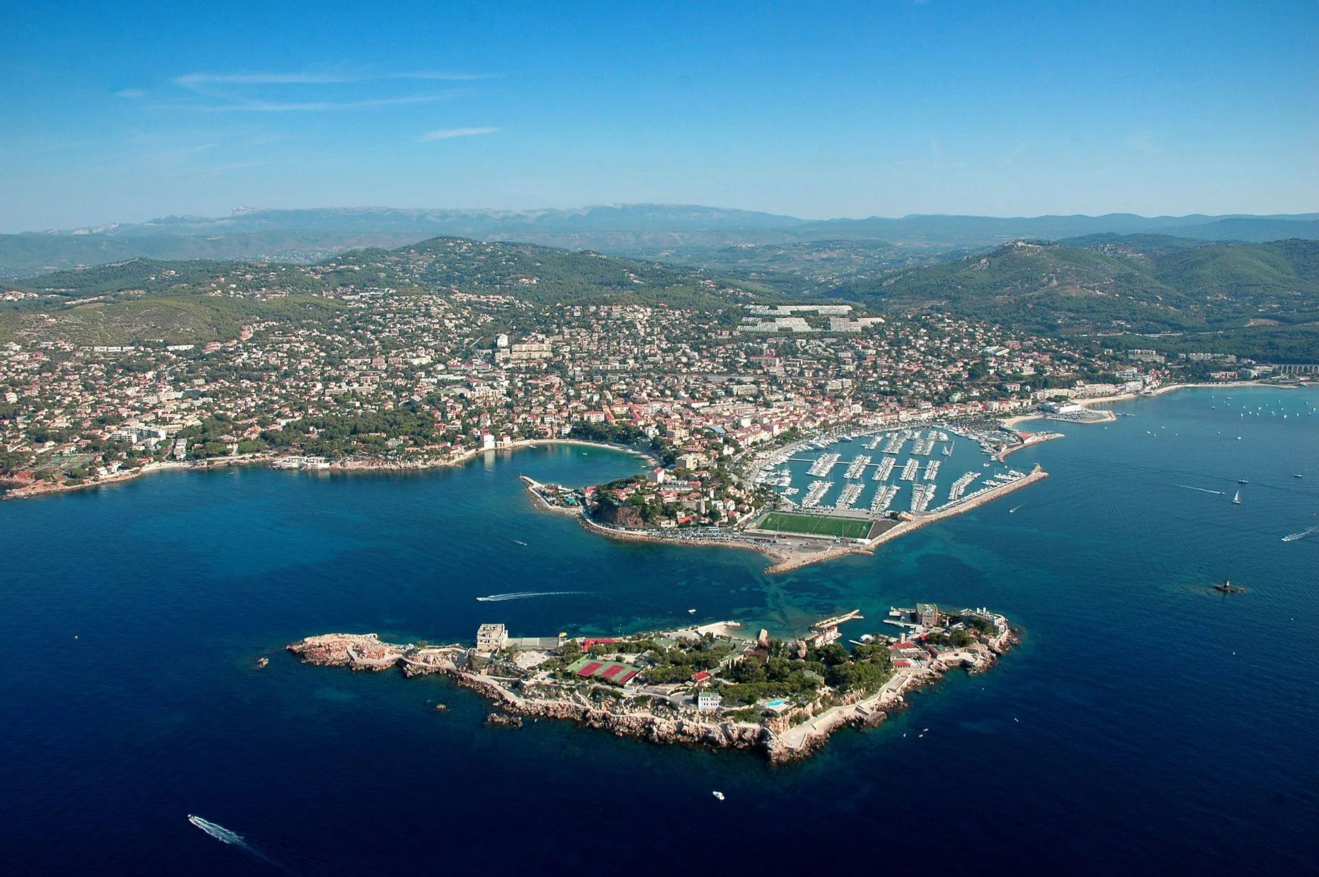 Photo prise de haut de Bandol